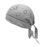 Maxbell Cycling Pirate Hats Bandana Beanie Windproof Durable for Rap Walking Fishing Light Grey