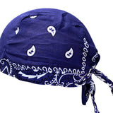 Maxbell Cycling Pirate Hats Bandana Beanie Windproof Durable for Rap Walking Fishing Navy Blue