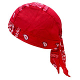 Maxbell Cycling Pirate Hats Bandana Beanie Windproof Durable for Rap Walking Fishing Red