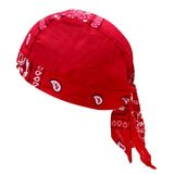 Maxbell Cycling Pirate Hats Bandana Beanie Windproof Durable for Rap Walking Fishing Red