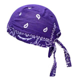 Maxbell Cycling Pirate Hats Bandana Beanie Windproof Durable for Rap Walking Fishing Purple