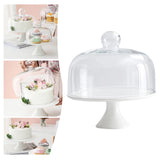 Maxbell Cake Stand with Dome Display Plate Kitchen Tool Round for Party Dining 10 inch