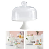 Maxbell Cake Stand with Dome Display Plate Kitchen Tool Round for Party Dining 10 inch