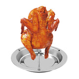 Maxbell Sturdy Beer Can Chicken Roaster Rack Holder Tool Stand With Brush