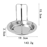 Maxbell Sturdy Beer Can Chicken Roaster Rack Holder Tool Stand With Brush