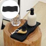 Maxbell Wooden Tea Tray Kitchen Tool Coffee Tray for Dessert Afternoon Tea Breakfast Black