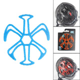 Maxbell Helmet Inner Padding Liner Massage Mat Silicone Pads for Bike Helmet Blue
