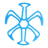 Maxbell Helmet Inner Padding Liner Massage Mat Silicone Pads for Bike Helmet Blue