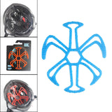 Maxbell Helmet Inner Padding Liner Massage Mat Silicone Pads for Bike Helmet Blue