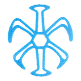 Maxbell Helmet Inner Padding Liner Massage Mat Silicone Pads for Bike Helmet Blue