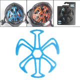 Maxbell Helmet Inner Padding Liner Massage Mat Silicone Pads for Bike Helmet Blue