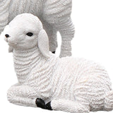 Maxbell Resin Goat Figurine Lamb Ornament Decor for Home Farm Yard 3 Lambs