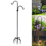 Maxbell Outside Shepherds Hook Garden Ground Plant Stand for Plant Stand Hanger