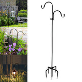 Maxbell Outside Shepherds Hook Garden Ground Plant Stand for Plant Stand Hanger