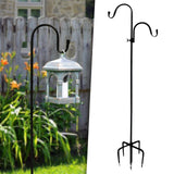 Maxbell Outside Shepherds Hook Garden Ground Plant Stand for Plant Stand Hanger
