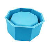 Maxbell Garden Geometric Flower Pot Silicone Molds Planter Vase Mould DIY Tool Blue A