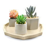 Maxbell Garden Geometric Flower Pot Silicone Molds Planter Vase Mould DIY Tool Blue A