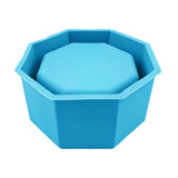 Maxbell Garden Geometric Flower Pot Silicone Molds Planter Vase Mould DIY Tool Blue A