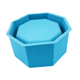 Maxbell Garden Geometric Flower Pot Silicone Molds Planter Vase Mould DIY Tool Blue A