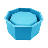 Maxbell Garden Geometric Flower Pot Silicone Molds Planter Vase Mould DIY Tool Blue A