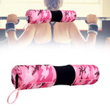 Maxbell Portable Barbell Pad Fitness Gym Squat Shoulder Support Weight Weightlifting Pink