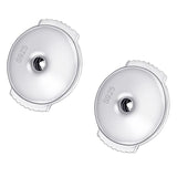 Maxbell 1 Pair Locking Earring Backs Jewelry Findings Replacements Backs Stoppers 6mm Silver