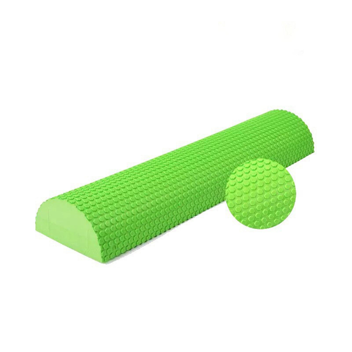 Maxbell Foam Roller Half Round Massage Yoga Pilates Fitness Balance Yoga Black 30cm