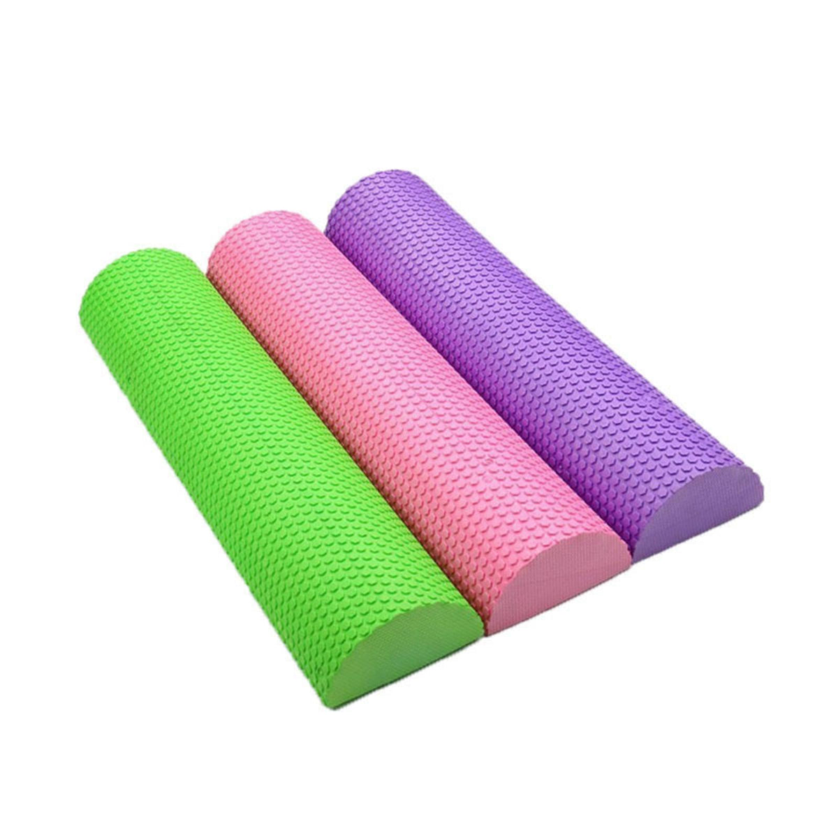 Maxbell Foam Roller Half Round Massage Yoga Pilates Fitness Balance Yoga Blue 30cm