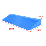 Maxbell Yoga Brick EVA Supportive Balance Foam Slant Wedge for Gym Exercise Fitness Blue