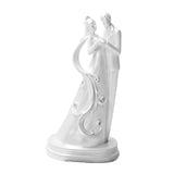 Maxbell Romantic Resin Bride and Groom Figurines Couple Dolls for Wedding Parties