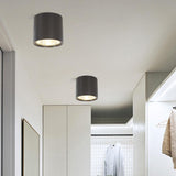 Maxbell Ceiling Downlights 12W Black Spot Light for Under Eave Bathroom Living Room Warm