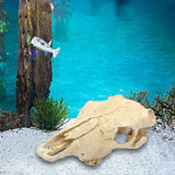 Maxbell Aquarium Skull Head Ornaments Fish Tank Landscaping for Outdoor Halloween