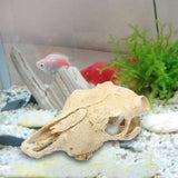 Maxbell Aquarium Skull Head Ornaments Fish Tank Landscaping for Outdoor Halloween