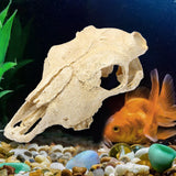 Maxbell Aquarium Skull Head Ornaments Fish Tank Landscaping for Outdoor Halloween