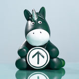 Maxbell Nordic Horse Sculpture Art Crafts Pony Figurine for Car Cabinet Dark Green