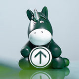 Maxbell Nordic Horse Sculpture Art Crafts Pony Figurine for Car Cabinet Dark Green