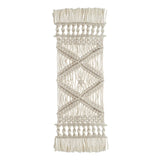 Maxbell Macrame Table Runner Placemats Handmade Woven for Bohemian Home 9x24inch
