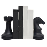 Maxbell Chess Bookends Book Ends to Hold Books Support Dividers for Home Office