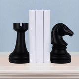 Maxbell Chess Bookends Book Ends to Hold Books Support Dividers for Home Office