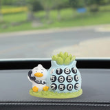 Maxbell Car Dashboard Ornament Bonsai Decor for Home Interior Display Auto Gifts duck