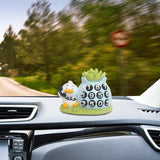Maxbell Car Dashboard Ornament Bonsai Decor for Home Interior Display Auto Gifts duck