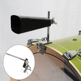 Maxbell L Shape Bass Drum Cowbell Holder Surface Plating Bracket for Drummer Gifts