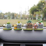 Maxbell Car Dashboard Ornament Bonsai Decor for Home Interior Display Auto Gifts puppy