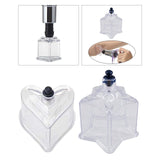 Maxbell Vacuum Cups Back Pain Relief Cupping Cans Jars Body Massage Heart Shaped