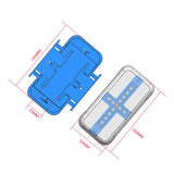 Maxbell 1/4 1/2 Multiple Pill Splitter Pill Cutter Splitting Tablet Divider Blue