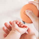 Maxbell Baby Electric Nail File Nail File Kit for Newborn Trim Polish Grooming Kit Orange