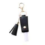 Maxbell 30ml Hand Washing Keychain Refillable Spray Bottle for Shampoo Liquid Black