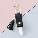 Maxbell 30ml Hand Washing Keychain Refillable Spray Bottle for Shampoo Liquid Black