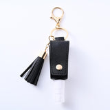 Maxbell 30ml Hand Washing Keychain Refillable Spray Bottle for Shampoo Liquid Black