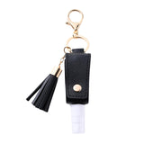 Maxbell 30ml Hand Washing Keychain Refillable Spray Bottle for Shampoo Liquid Black